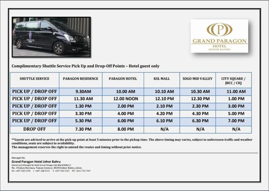 Jb Paragon Serviced 3* Johor Bahru
